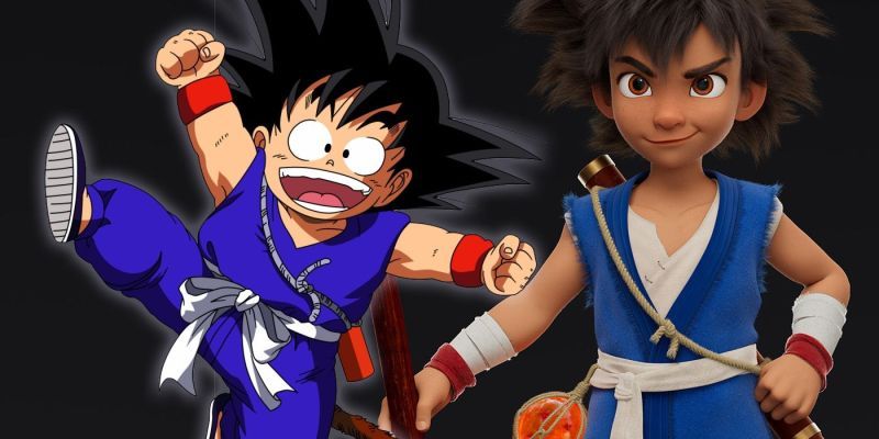 Adorável reforma da Disney para Kid Goku em Dragon Ball Z Fan Art