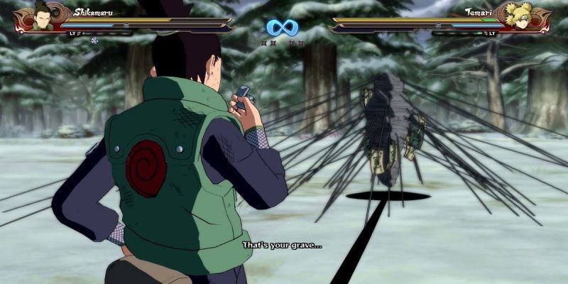 Shikamaru VS Temari en los videojuegos de Naruto