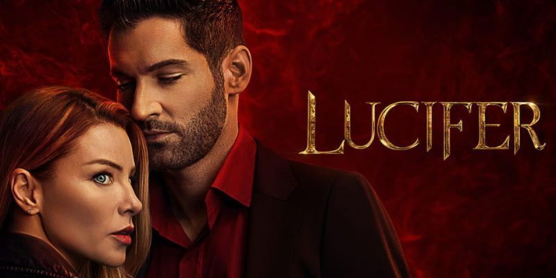 Lucifer y Chloe en el cartel promocional de Lucifer