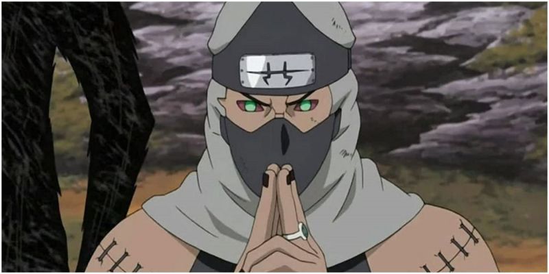 Kakuzu von Akatsuki wirft in Naruto: Shippuden ein Jutsu