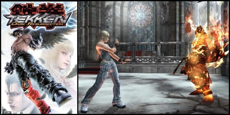 Una imagen de Tekken Dark Resurrection PSP.