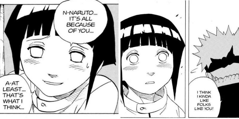 Hinata y Naruto se consuelan mutuamente