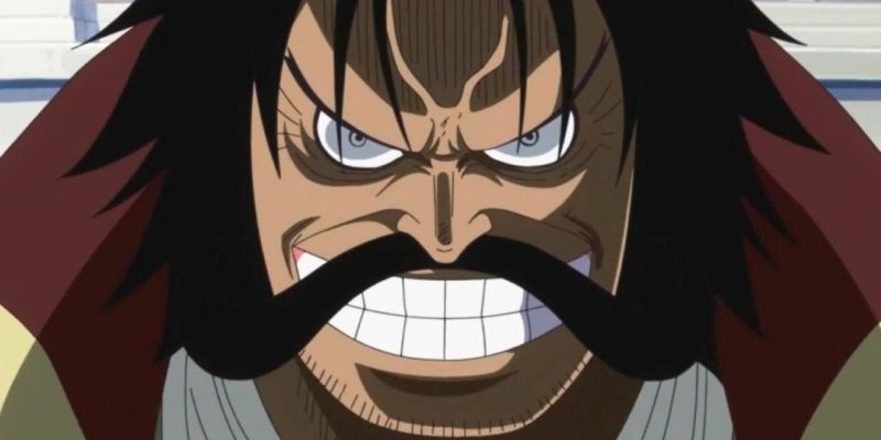 Gol D Roger vor seiner Hinrichtung in Loguetown während One Piece