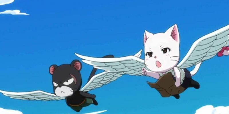 Anime Carla und Panther Lily von Fairy Tail