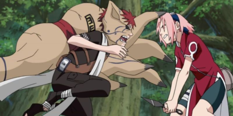 Naruto_Sakura gegen Gaara