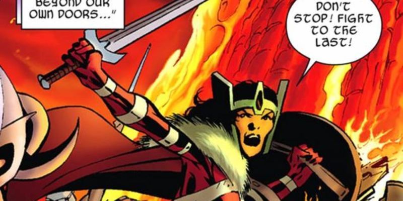 Sif en Everything Burns en Marvel Comics