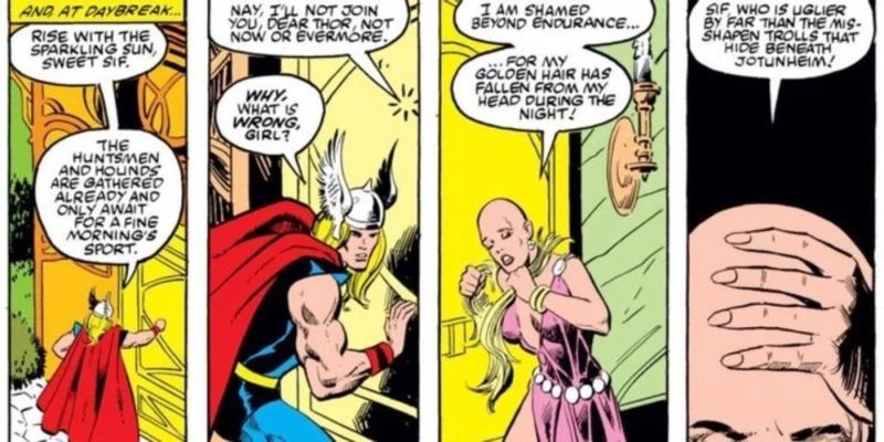 Sif pierde su cabello dorado en Marvel Comics