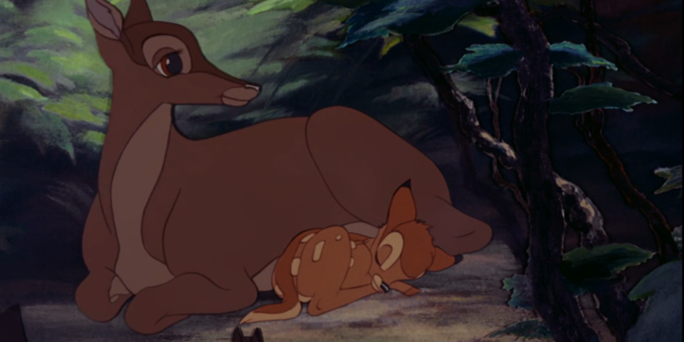 Bambi und seine Mutter in Bambi.