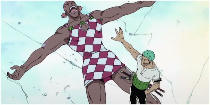 Zoro contra Miss Monday en One Piece