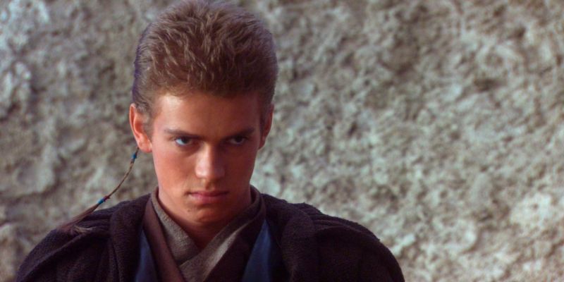 El chico malo Anakin en El ataque de los clones