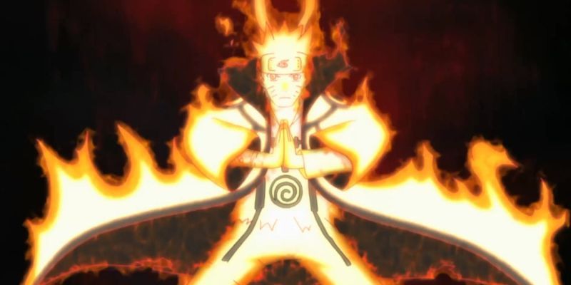 Kurama Chakra-Modus in Naruto