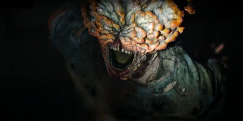 Nahaufnahme eines mit Cordyceps infizierten Monsters in The Last of Us
