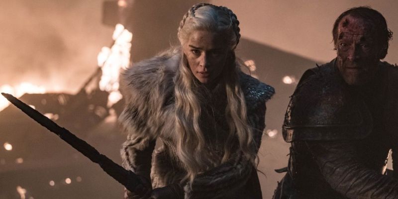 Daenerys y Jorah en Juego de Tronos