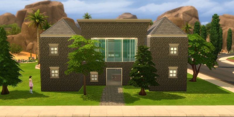 Ein Hotel in Sims 4 gebaut