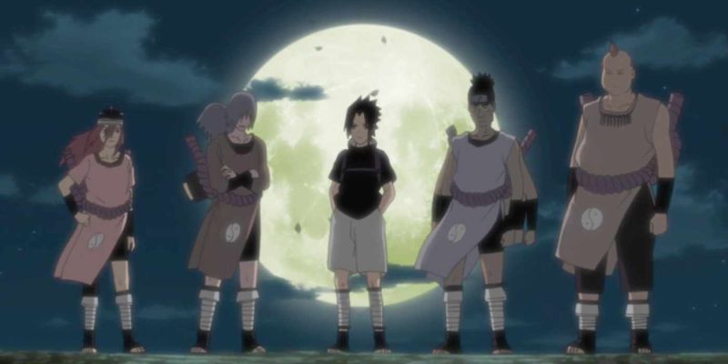 Sasuke parte en Naruto