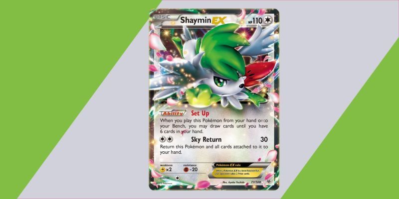 Shaymin EX-Pokémonkarte von Roaring SKies