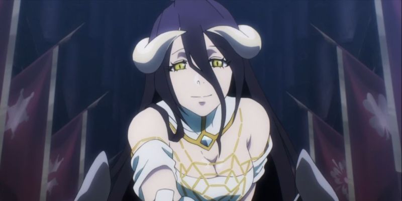 Albedo verbeugt sich in Overlord.
