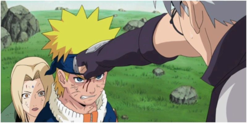 Kabuto gegen Naruto in Naruto.