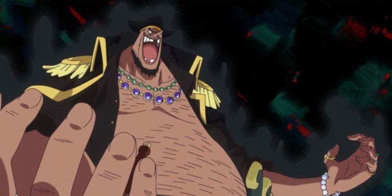 Barbanegra usa su Fruta del Diablo, la Yami Yami no Mi, en One Piece.