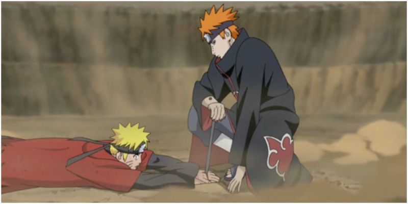 Naruto derrotado por el dolor