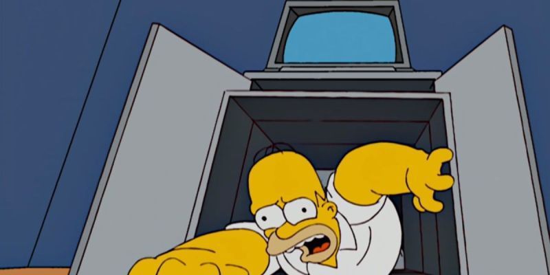 Los Simpson: Homer en una máquina de votar