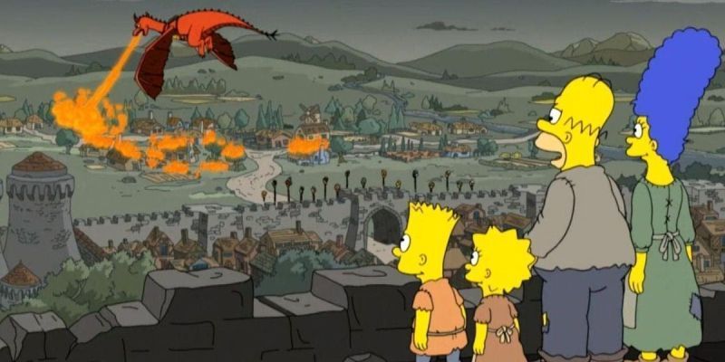 Los Simpson - Dragón en Juego de Tronos