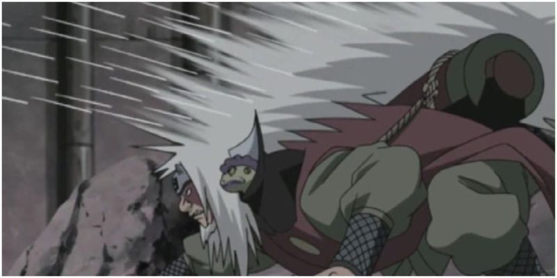 Ataque de pelo de sapo de Jiraiya de Naruto