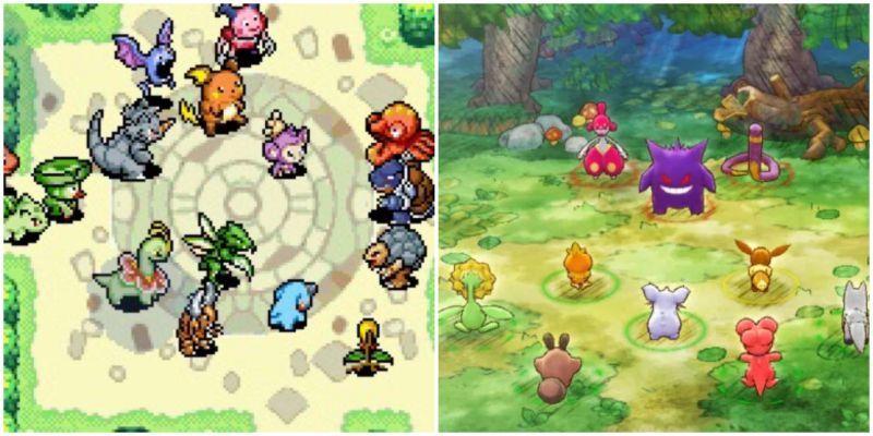 Red erkundet Palettenstadt in Pokémon Rot/Blau/Grün und Pokémon Feuerrot/Blattgrün