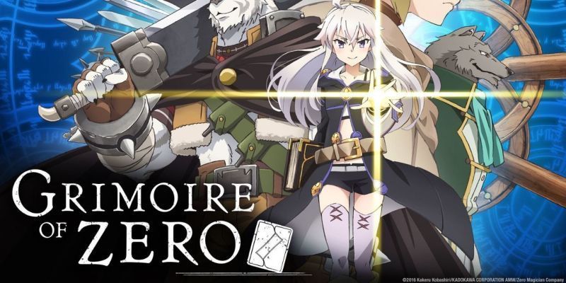 El elenco principal del anime Grimoire of Zero