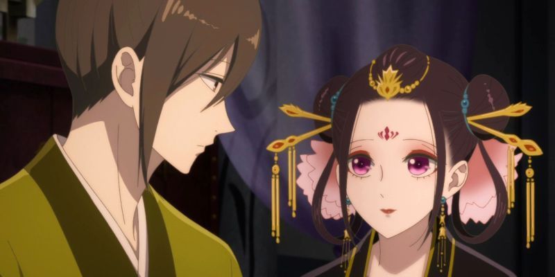 Shouxue y el emperador Gaojun en Raven of the Inner Palace Ep 13.