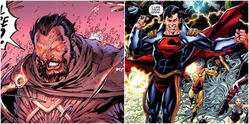 Feature-Bild für einen Artikel über die schnellsten Superman-Bösewichte.