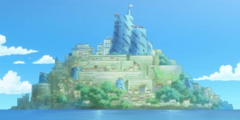 Shells Town, die Kulisse für einen Teil von One Piece