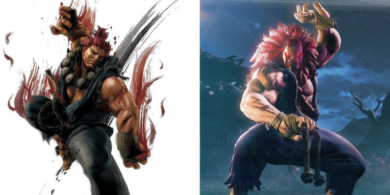 Akuma in Street Fighter IV und Street Fighter V