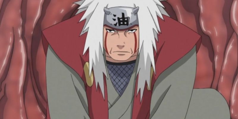 Jiraiya dentro del sapo en Naruto